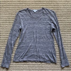 James Perse Grey/Blue Heather Long Sleeve, Size 4